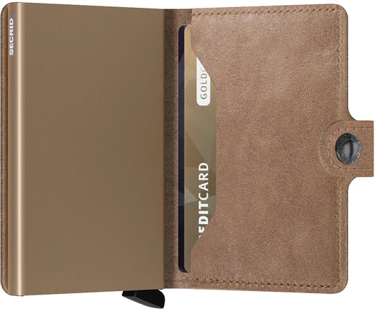 Secrid Miniwallet Kortaveski, vintage taupe
