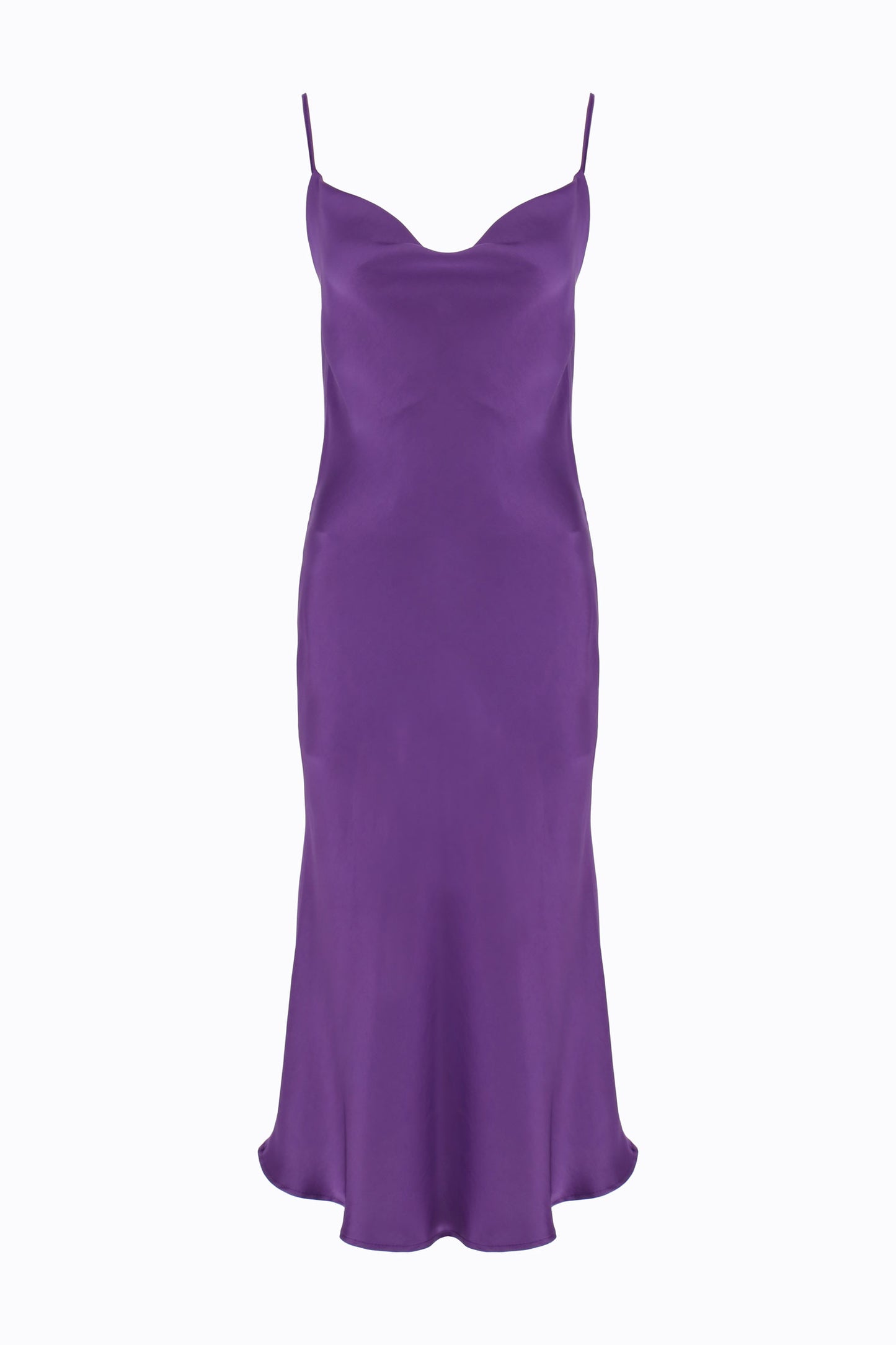 Imperial cowl kjóll, fjólublár