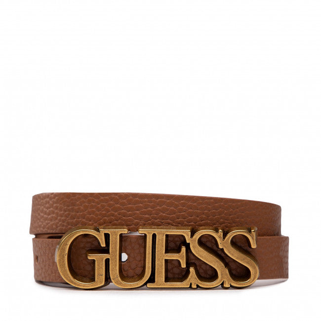 Guess text belti, brúnt