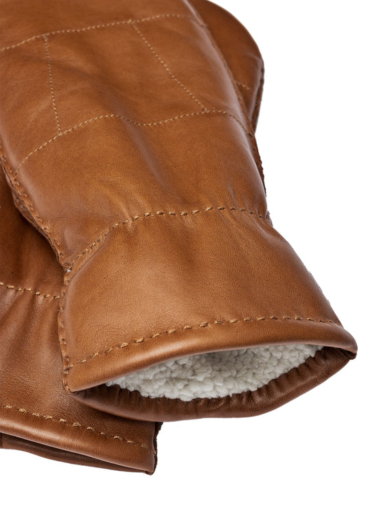 Leðurlúffur SD09, koníaks