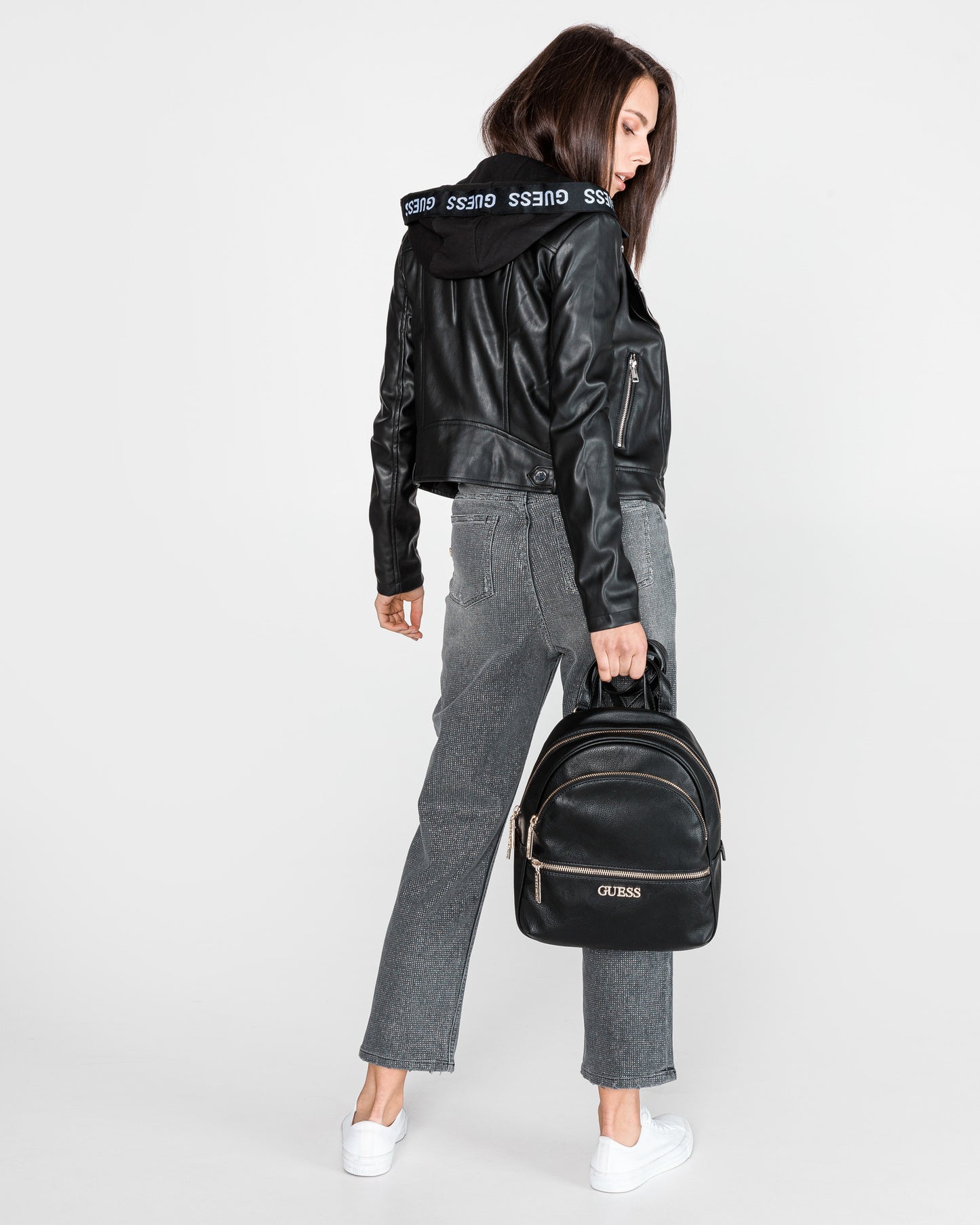 Guess Manhattan bakpoki, svartur stór