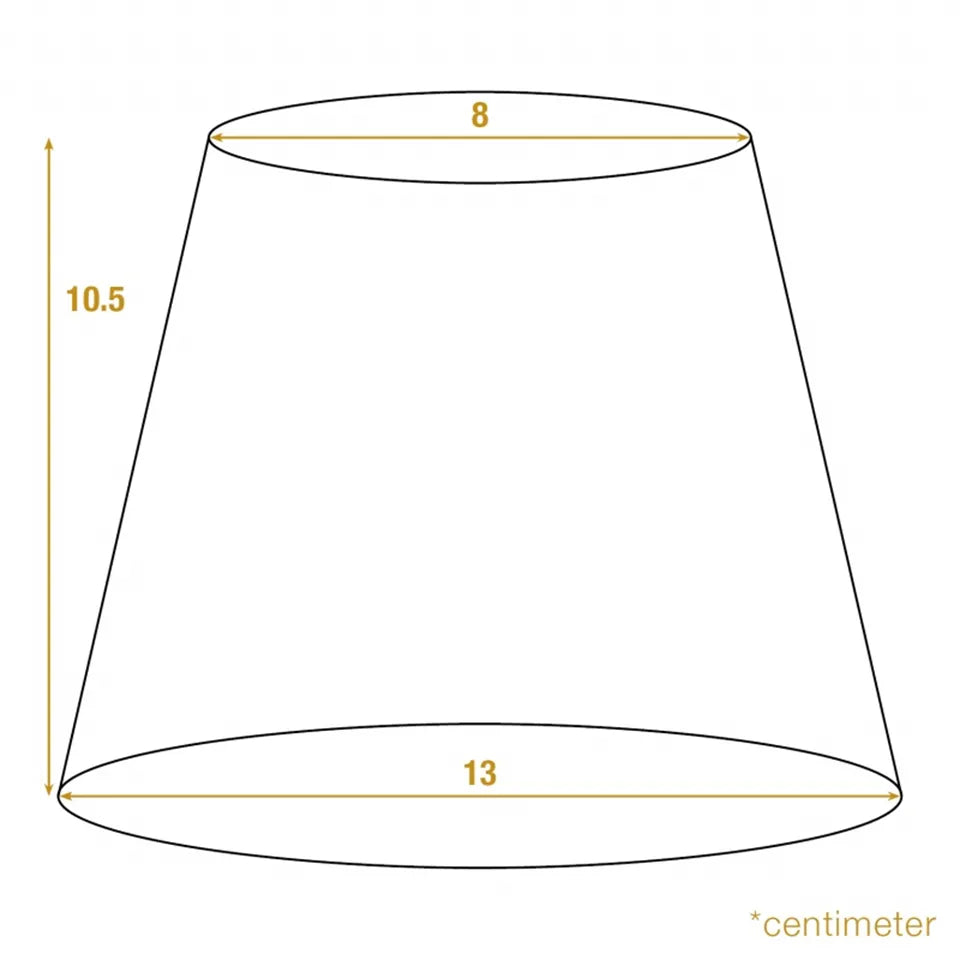 Lampaskermur 10,5 cm, bleikur