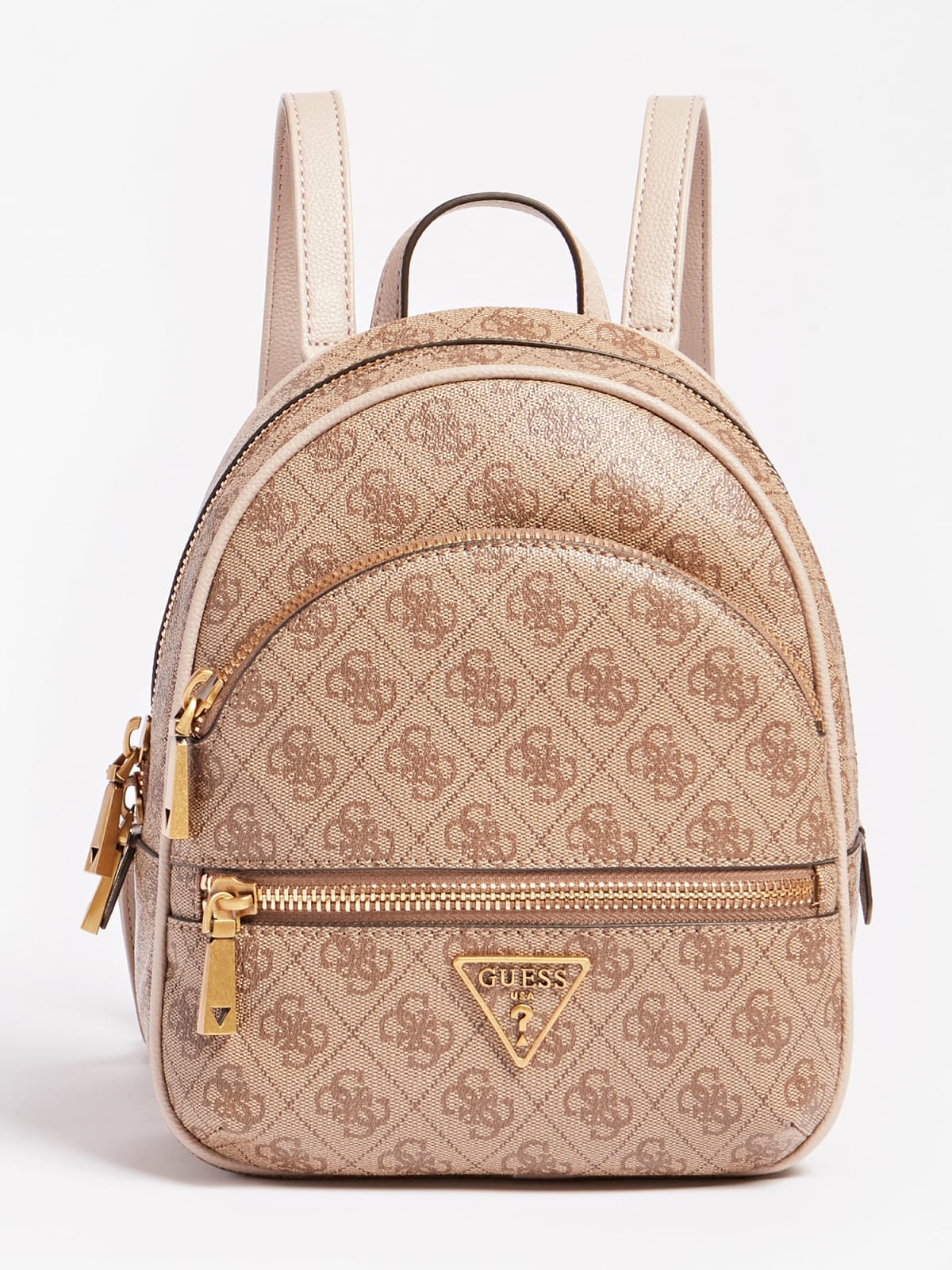Guess Manhattan bakpoki, ljósbrúnn lógó