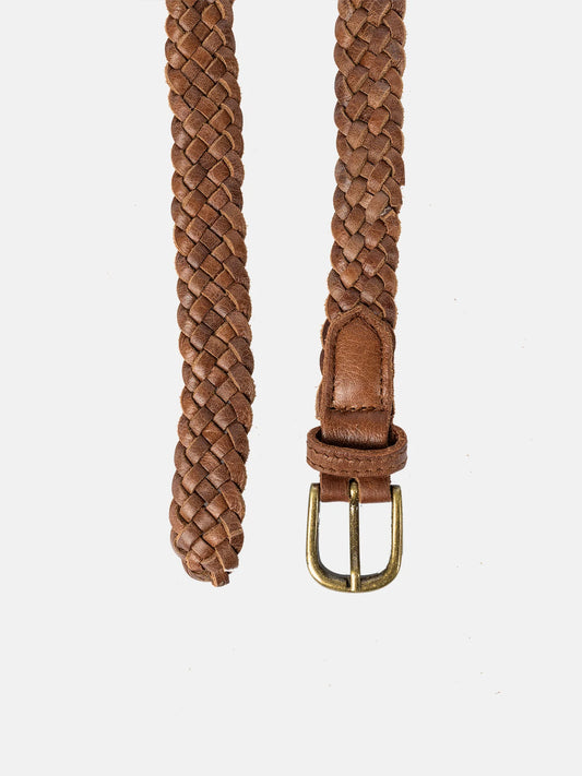 Hazel leðurbelti, walnut