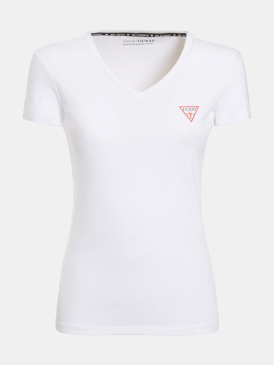 Guess V-bolur, hvítur