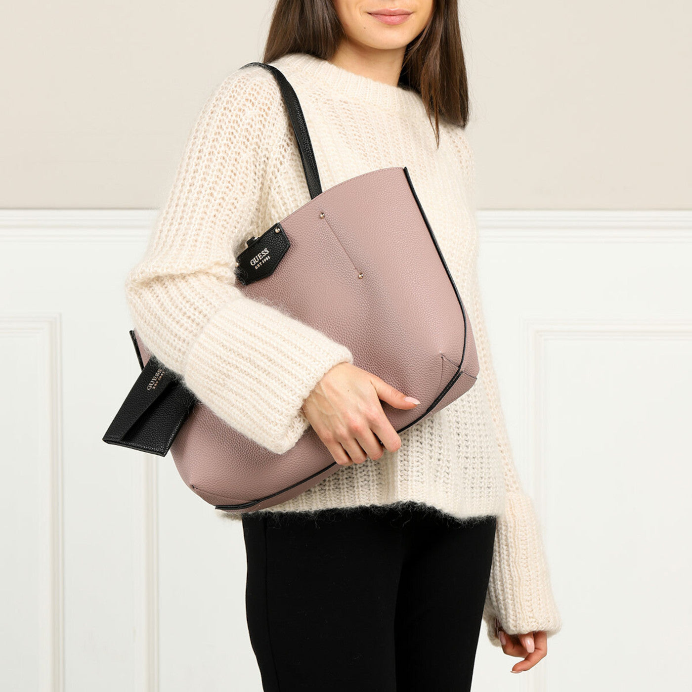 Brenton Guess 3 in 1 shopper veski, svart