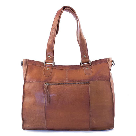 Molly leðurtaska, walnut