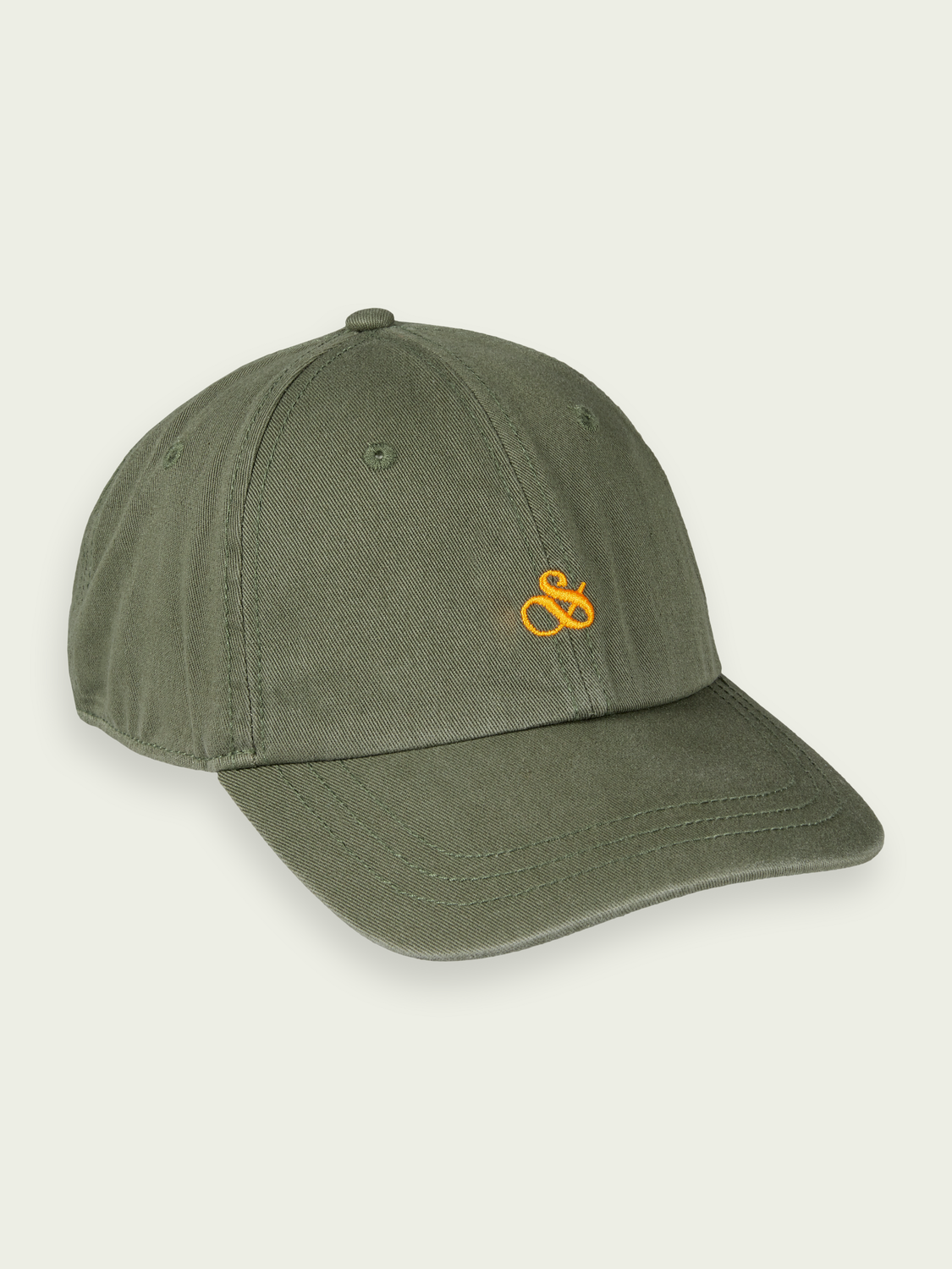 Twill logo derhúfa, hermannagræn