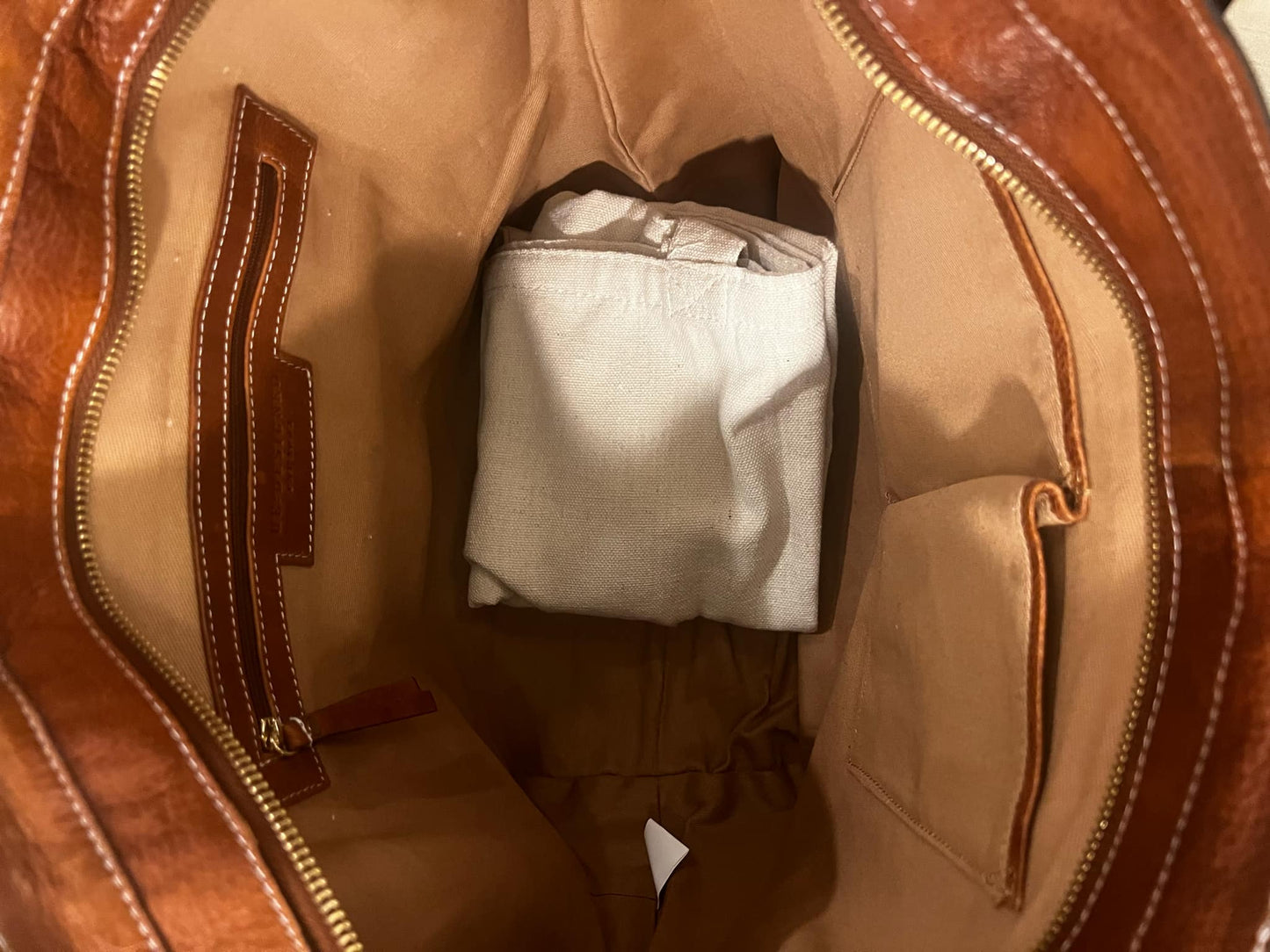Helia rúskinns/leður shopper taska