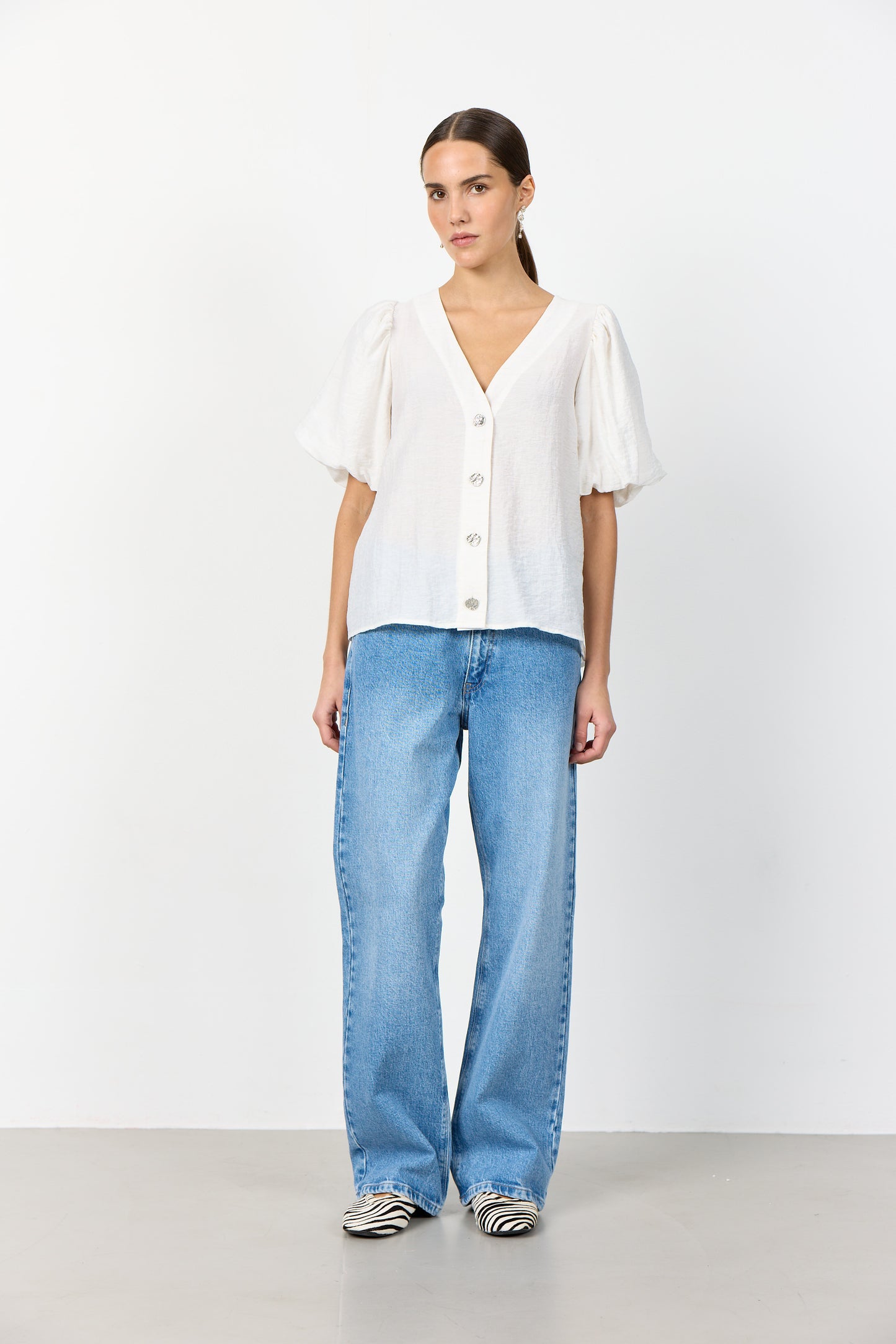 Palina blússa, hvít