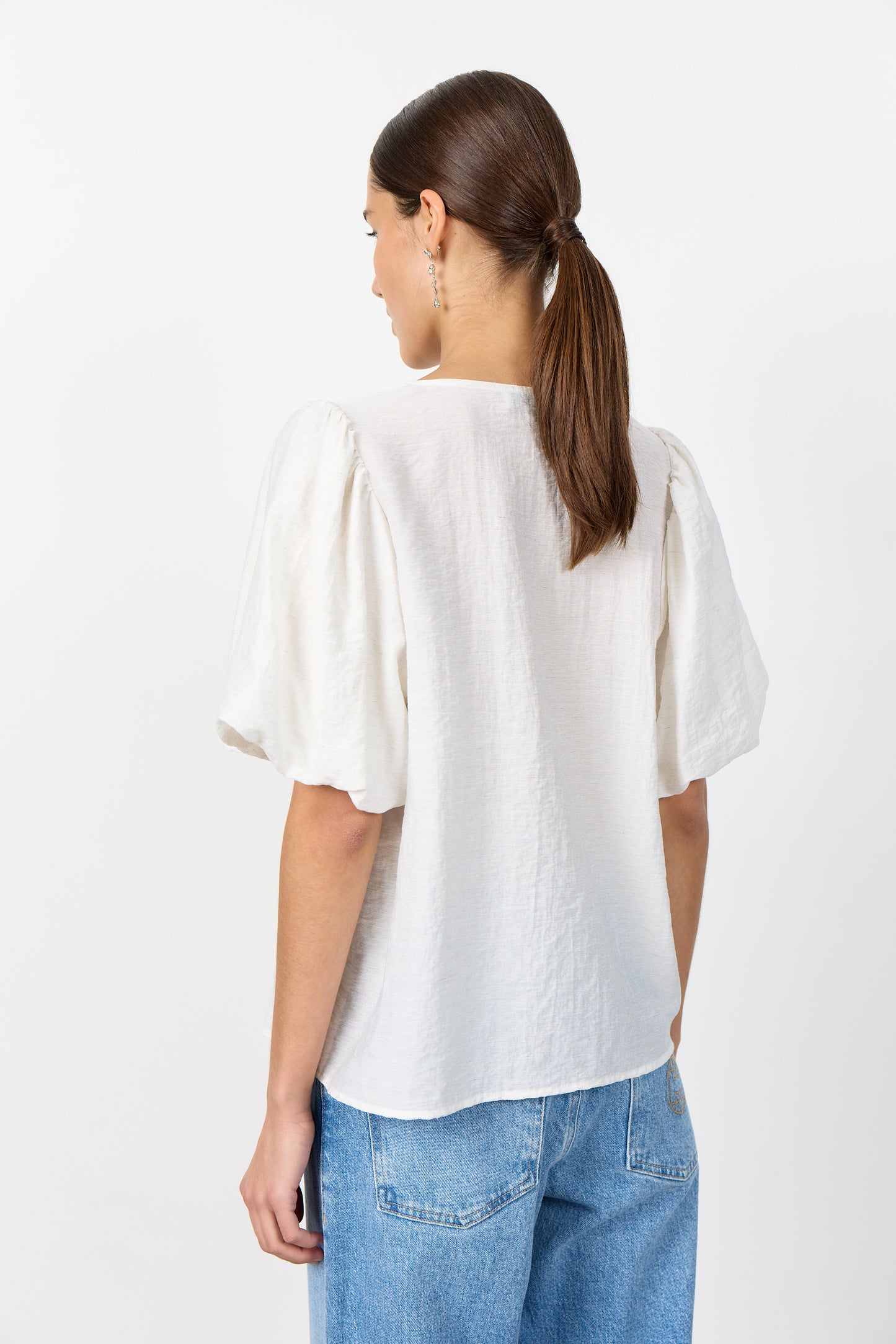 Palina blússa, hvít