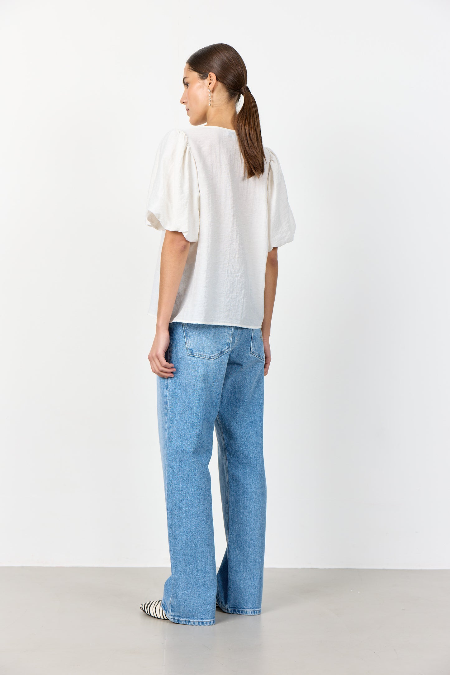 Palina blússa, hvít