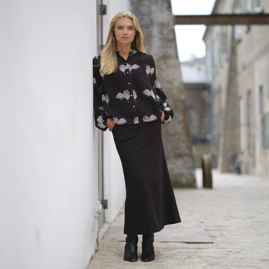 Estelle blússa, svört