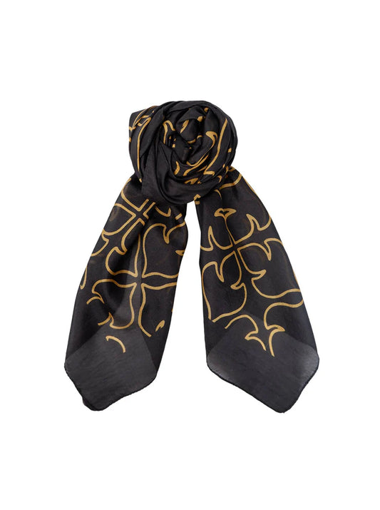 Elona silkiklútur, svartur