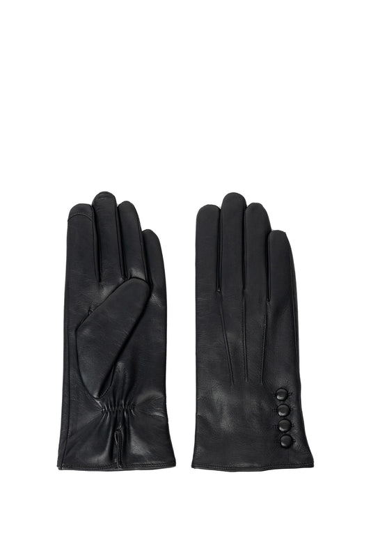 Karly leðurhanskar, svartir