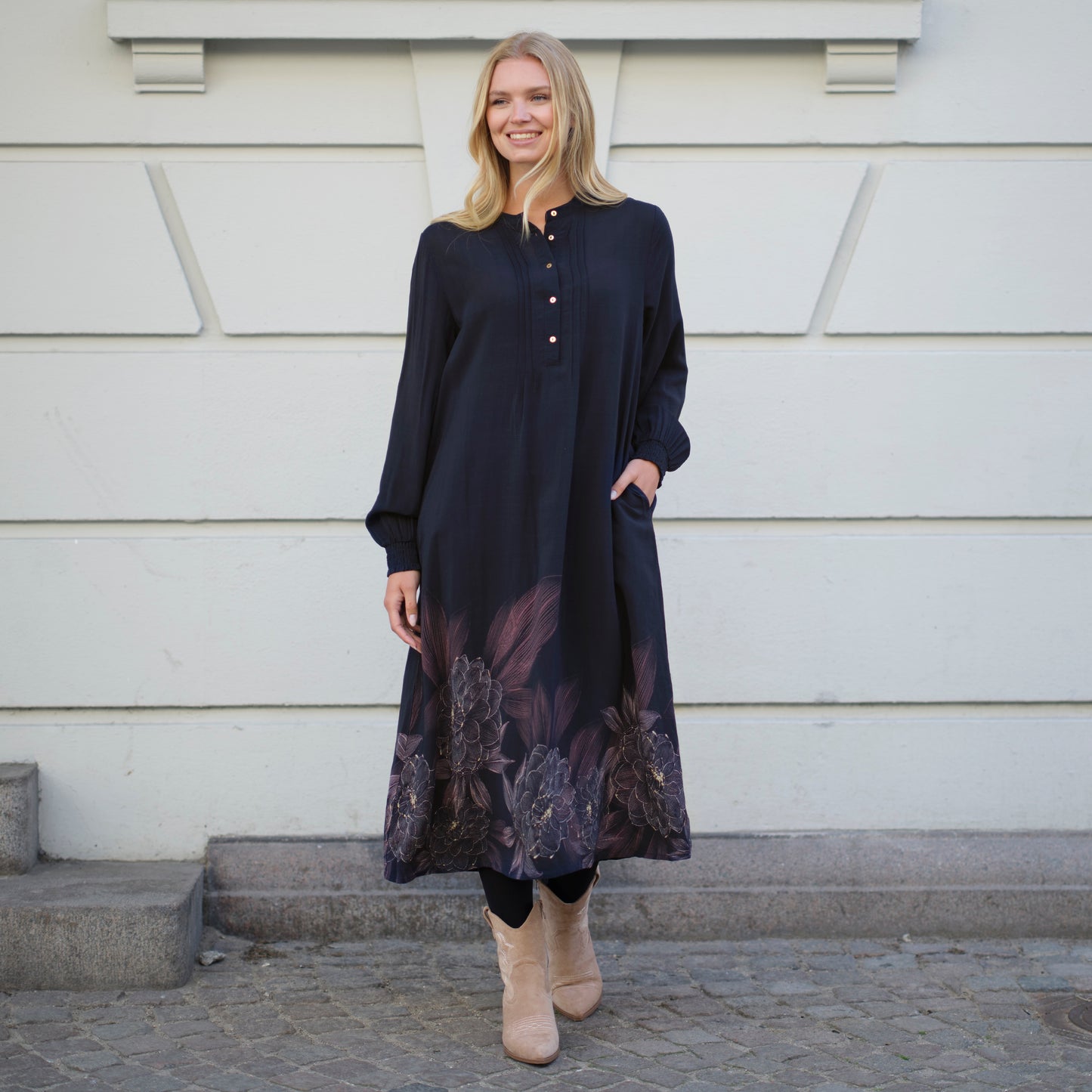 Caroline kjóll, dökkblár