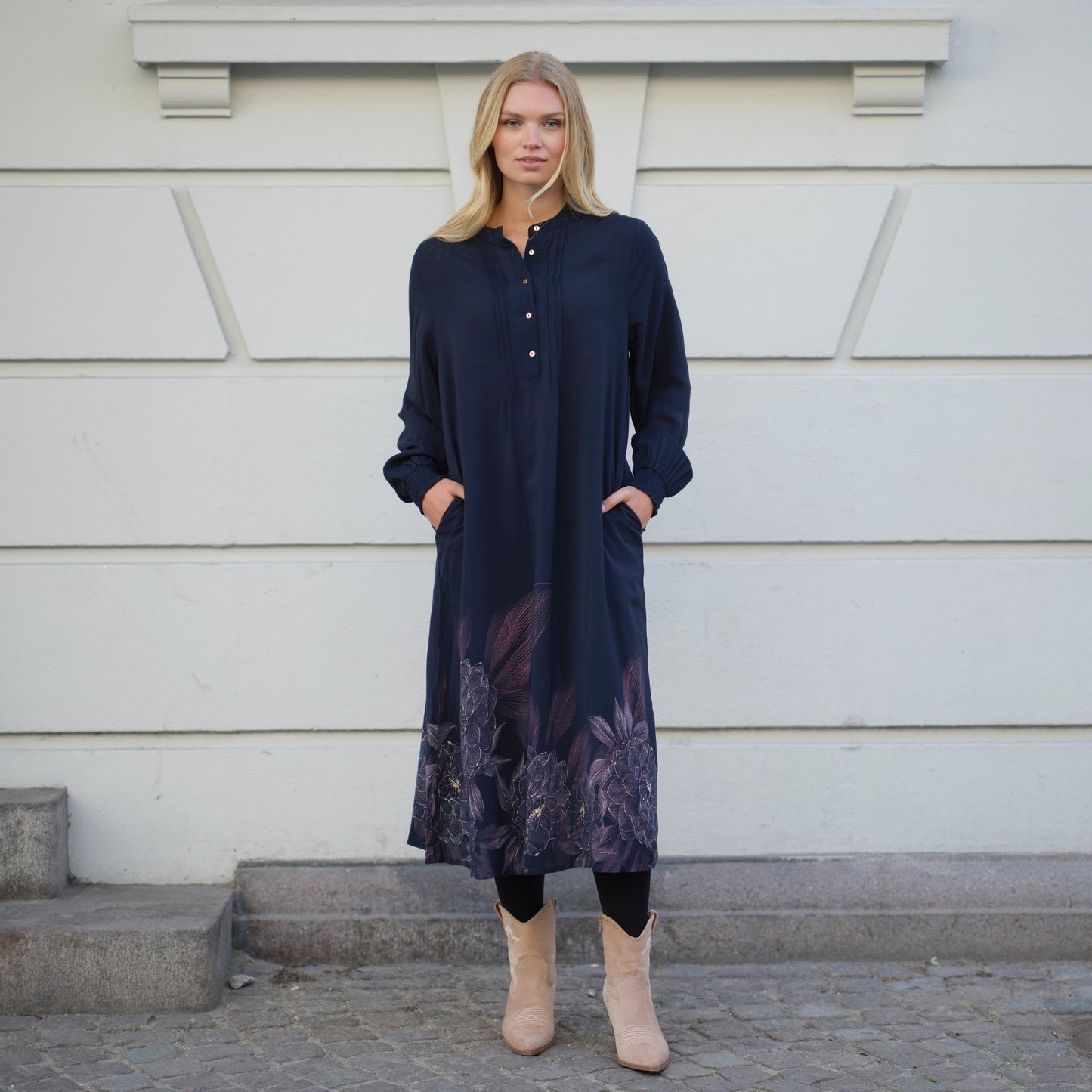 Caroline kjóll, dökkblár