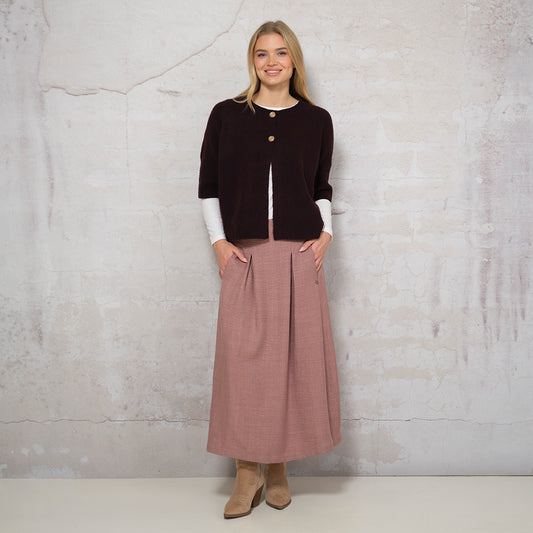 Naomi peysa, burgundybrún