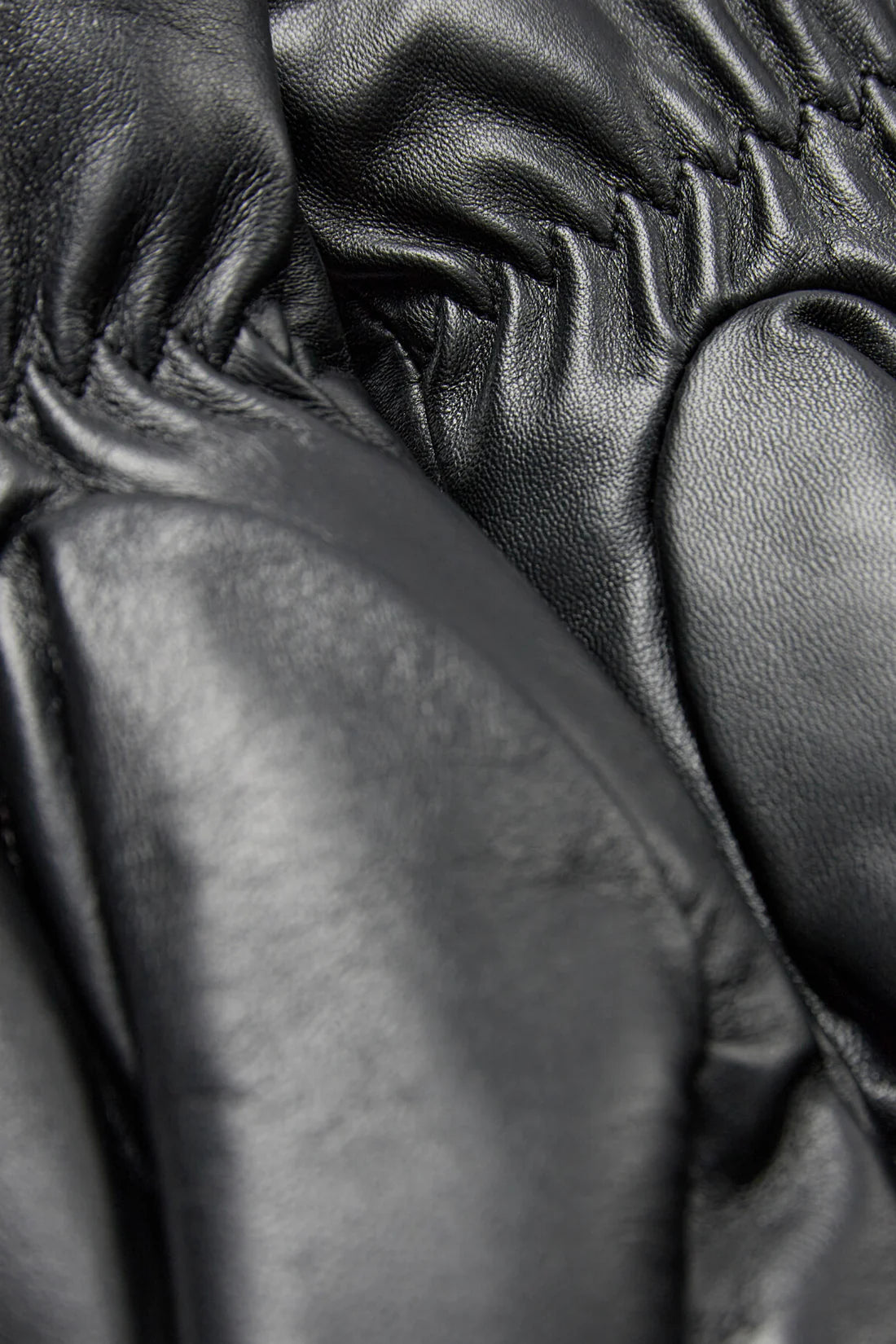 Hester leðurlúffur, svartar