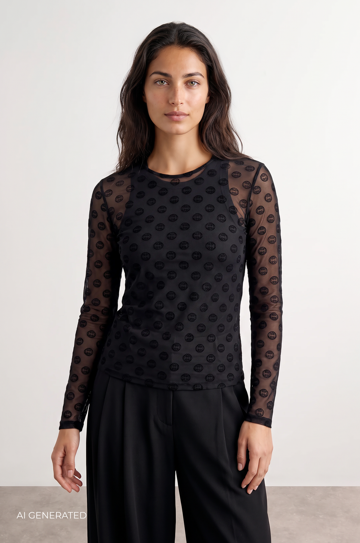Tela mesh bolur, svartur logoprint