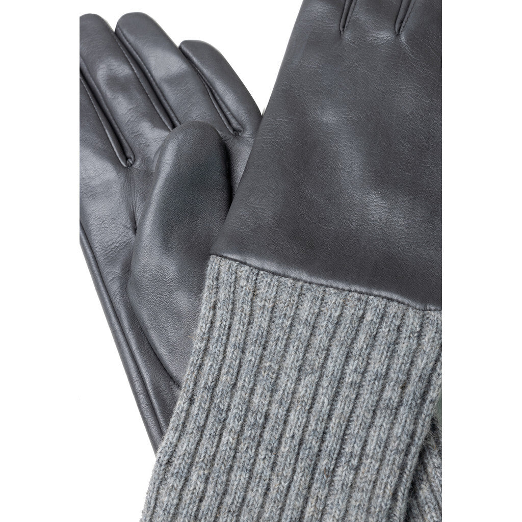 Adda leðurhanskar, svartir