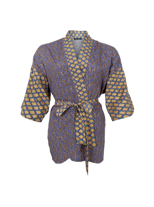 Luna stuttur kimono, blár