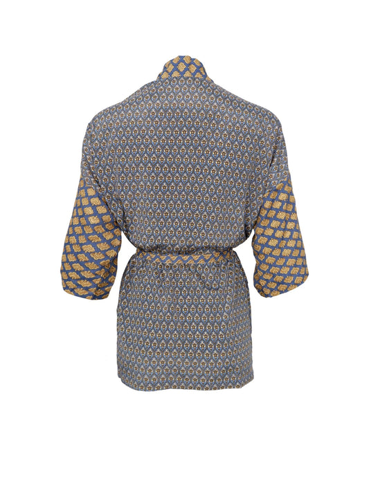 Luna stuttur kimono, blár