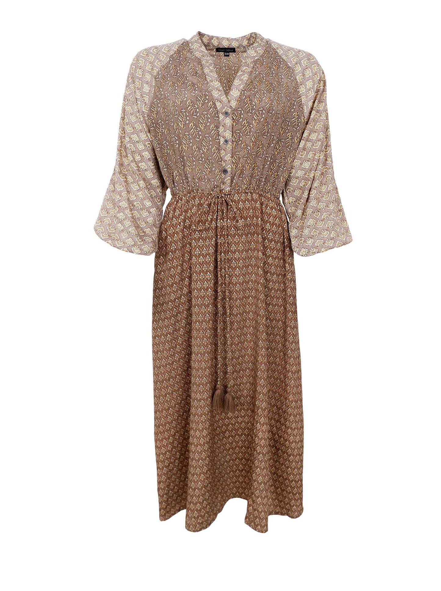 Luna raglan kjóll, nougat