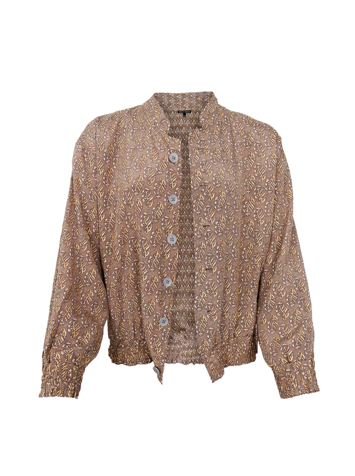 Luna bomber jakki, reversible inde/nougat