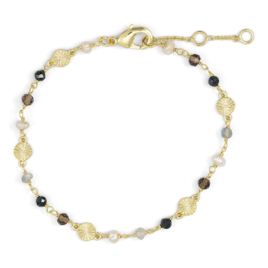 Armband, brúnir steinar
