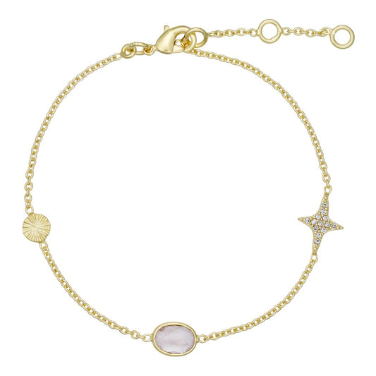 Joanne armband, rose quartz