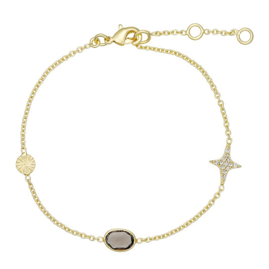 Joanne armband, smoky quartz