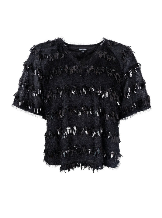 Fitz stuttermabolur, svartur