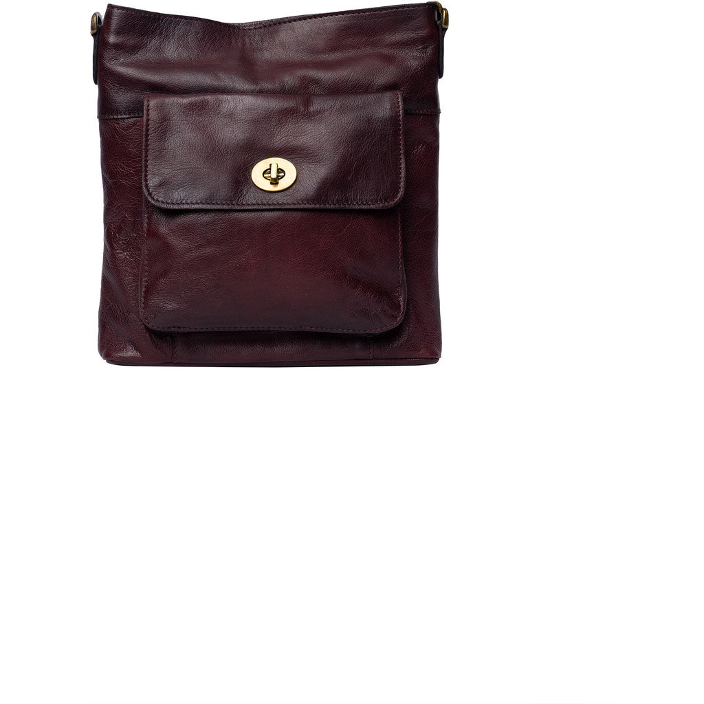 Kay leðurtaska, dark cherry