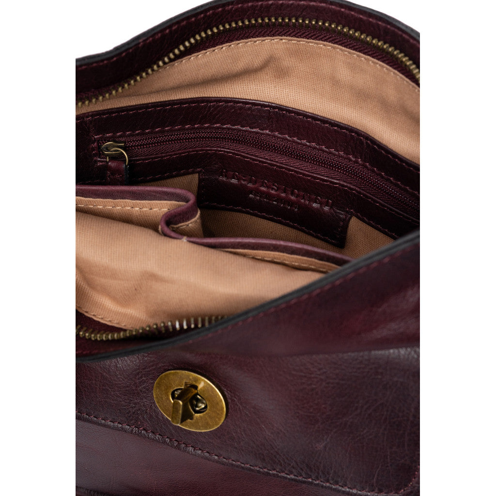 Kay leðurtaska, dark cherry