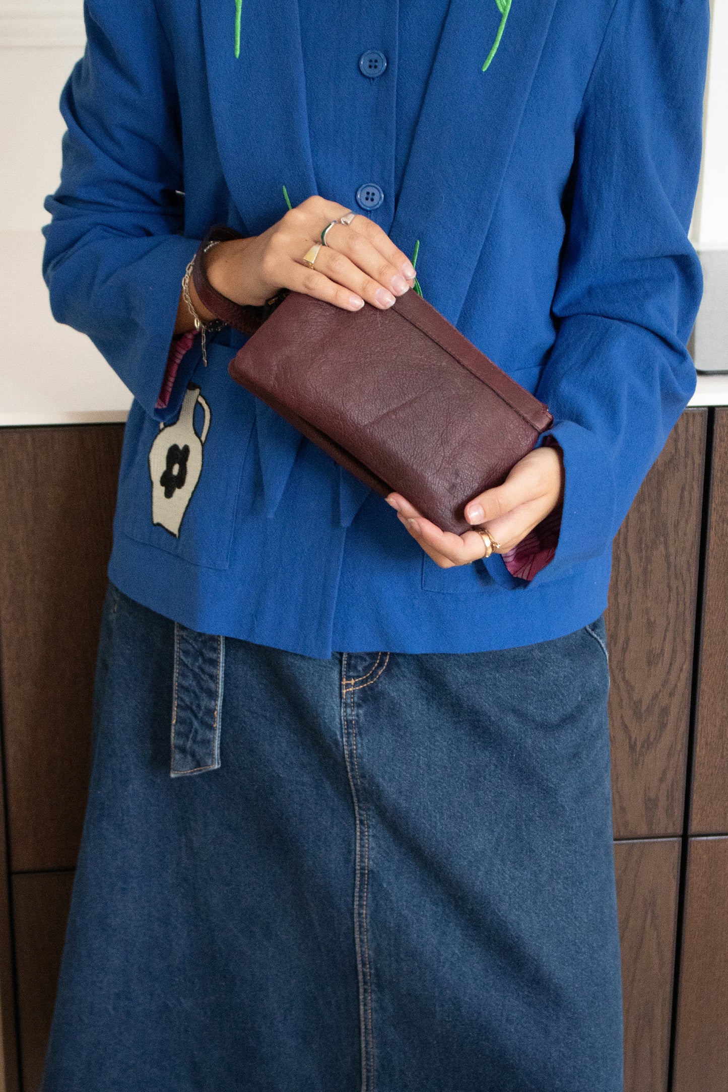 Lisa leðurveski, dark cherry