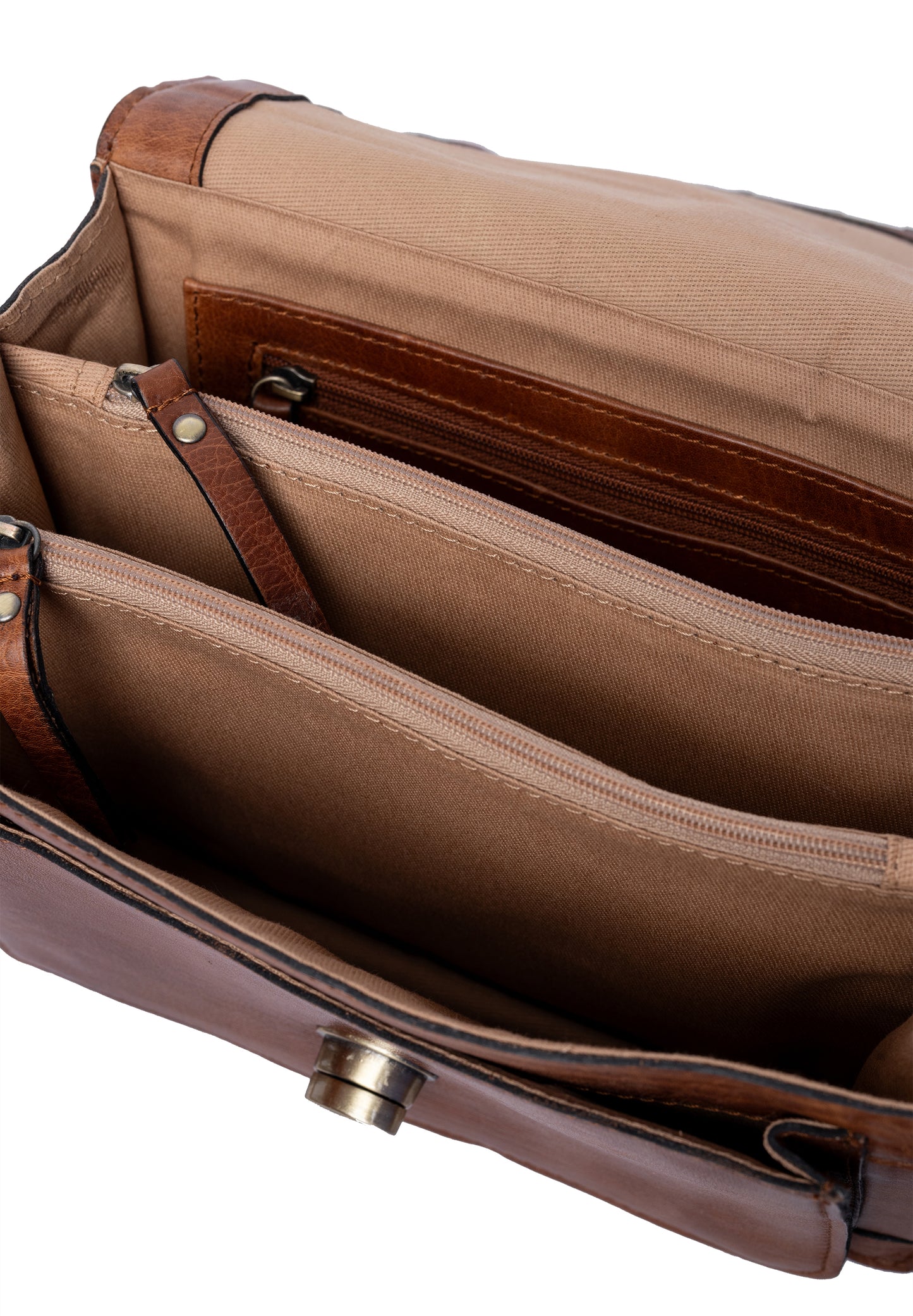 Alba leðurtaska, walnut brún