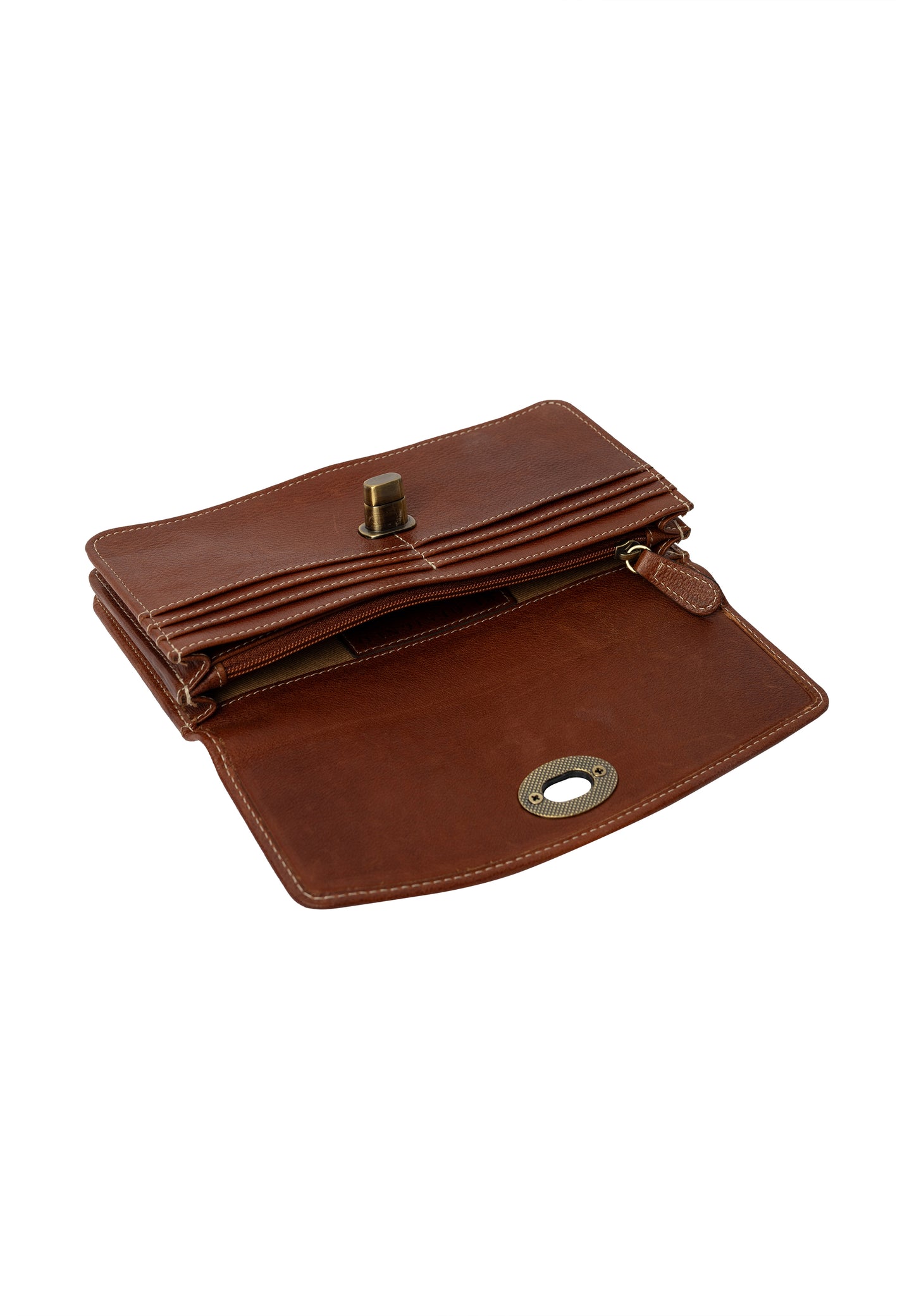 Moa leður seðlaveski, cognac