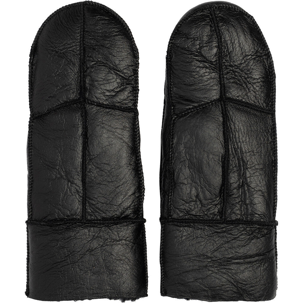 Henny leðurlúffur, svartar