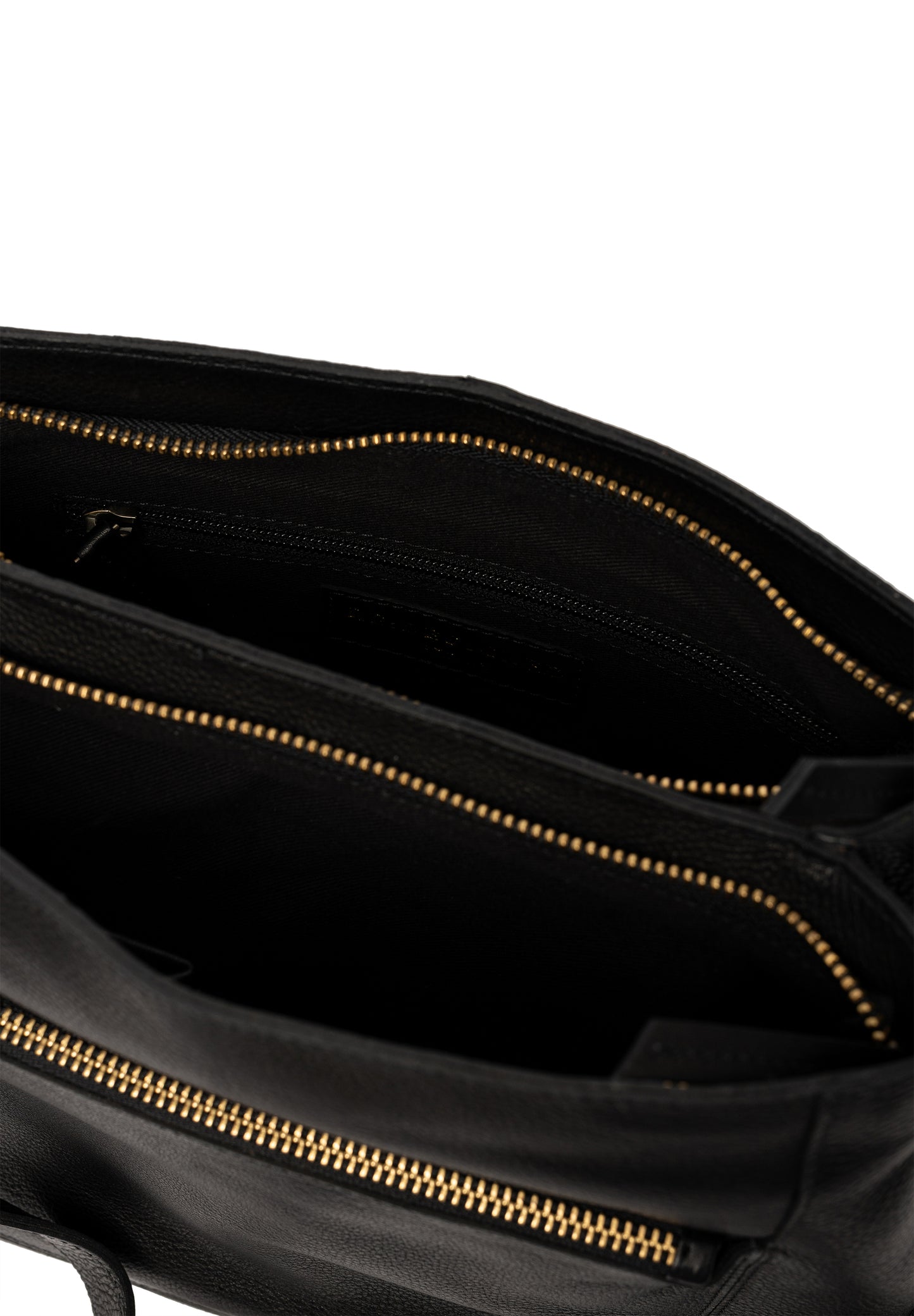 Myra leðurtaska, minni, svört