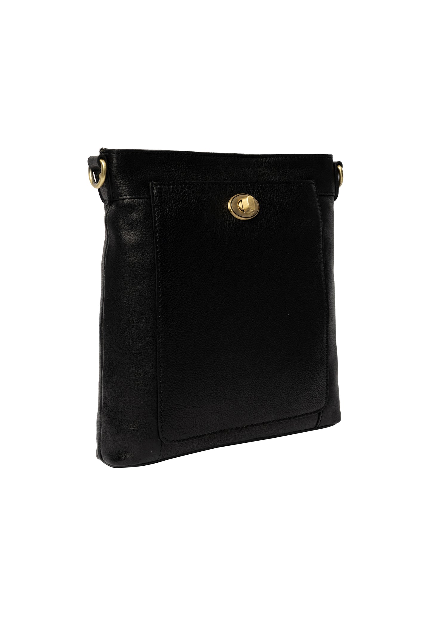 Moa leðurtaska, svört