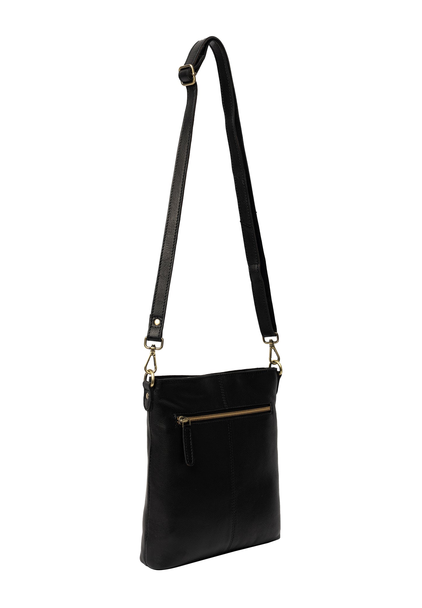 Moa leðurtaska, svört