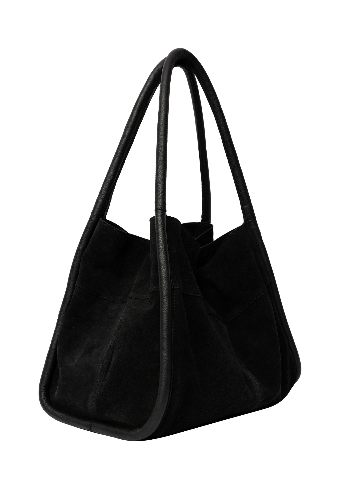 Meno rúskinnstaska, svört