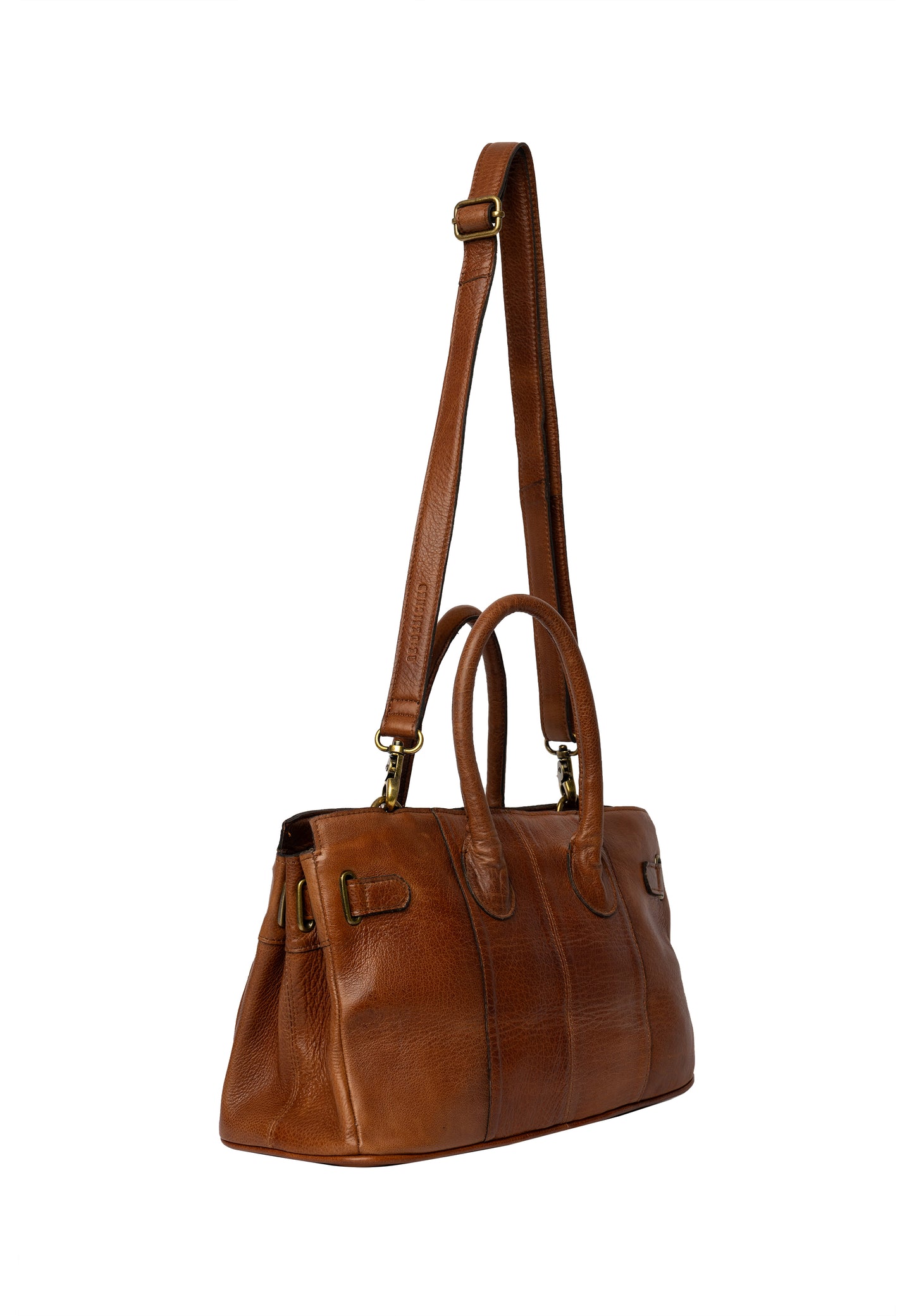 Mada leðurtaska, minni walnut