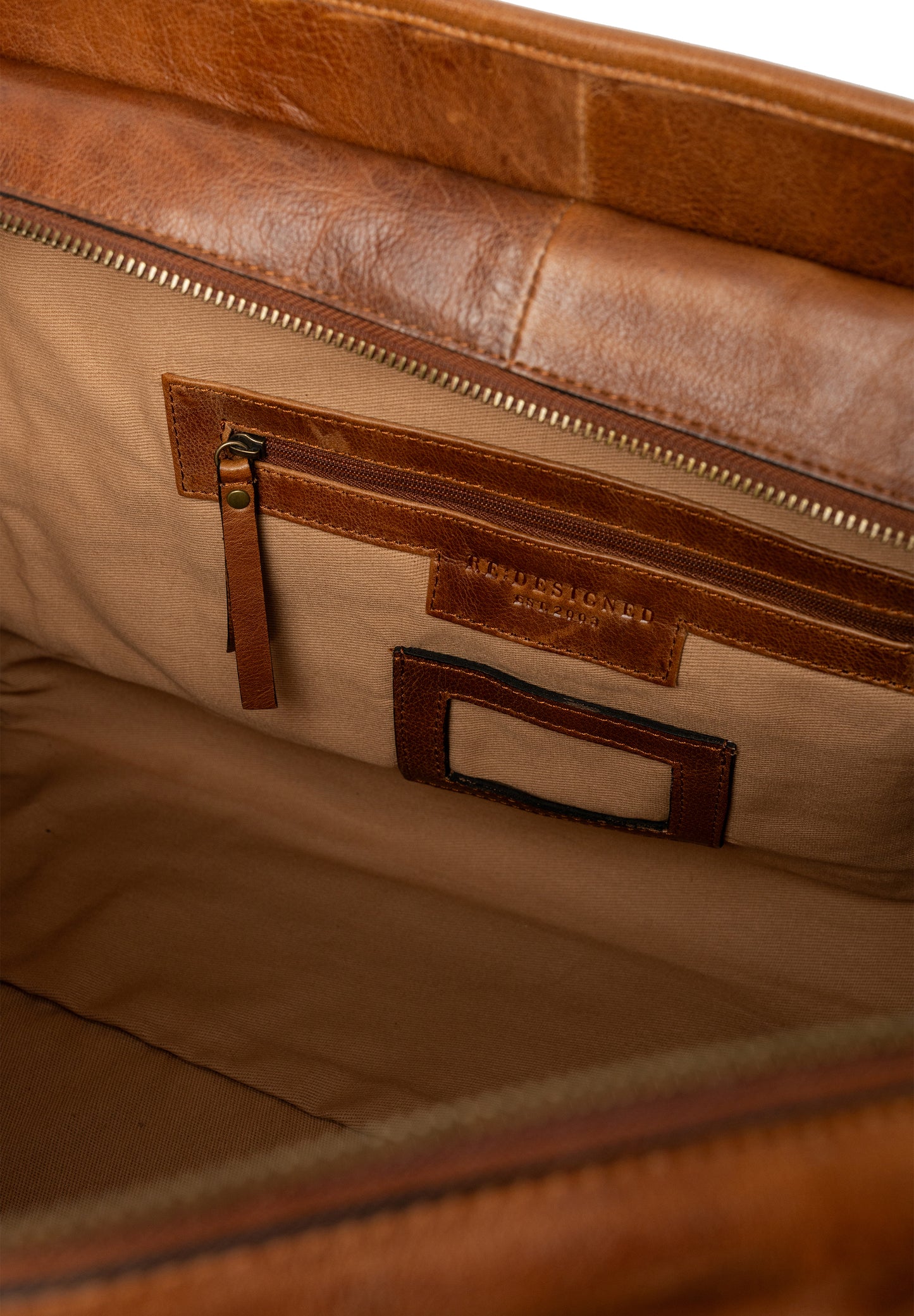 Mumi weekend leðurtaska, walnut