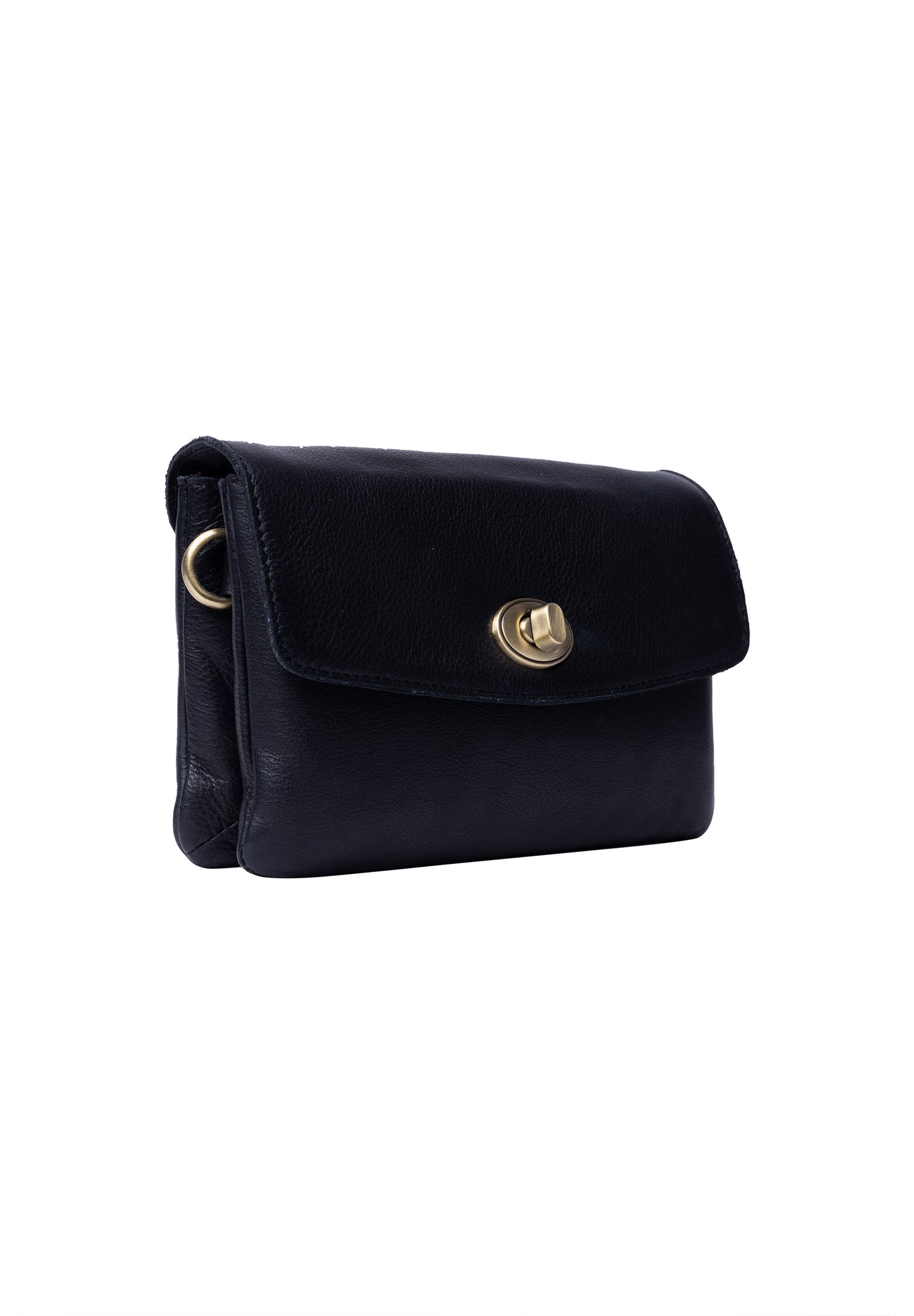 Nisha leðurtaska, svört