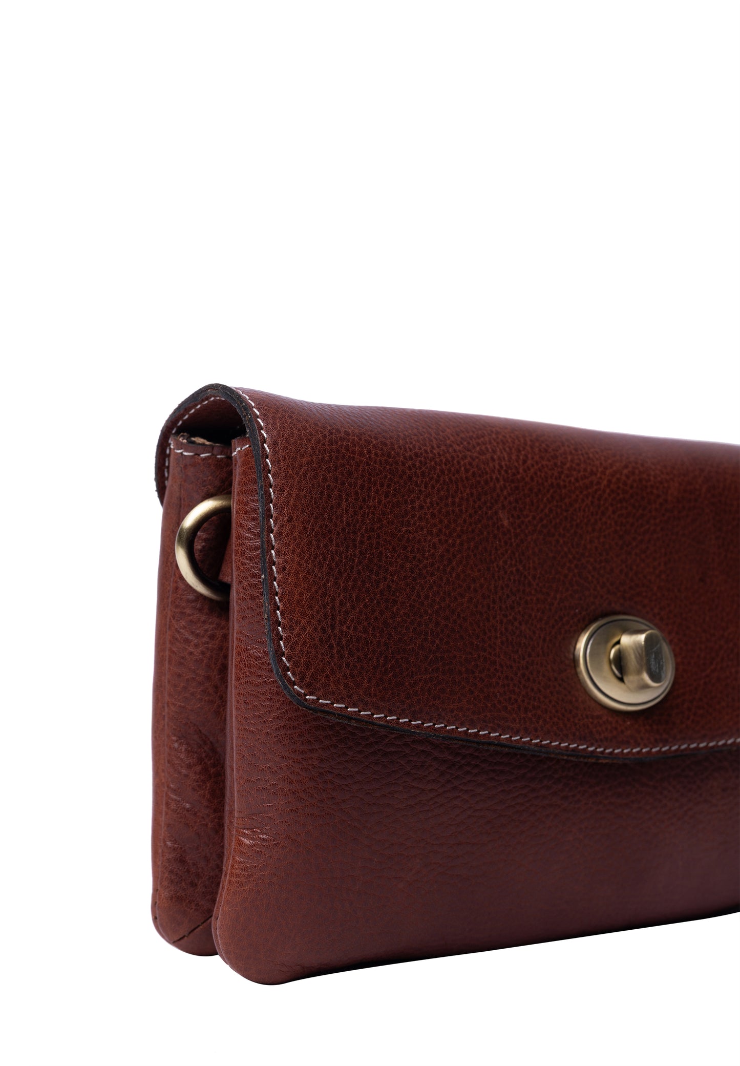 Nisha leðurtaska, cognac