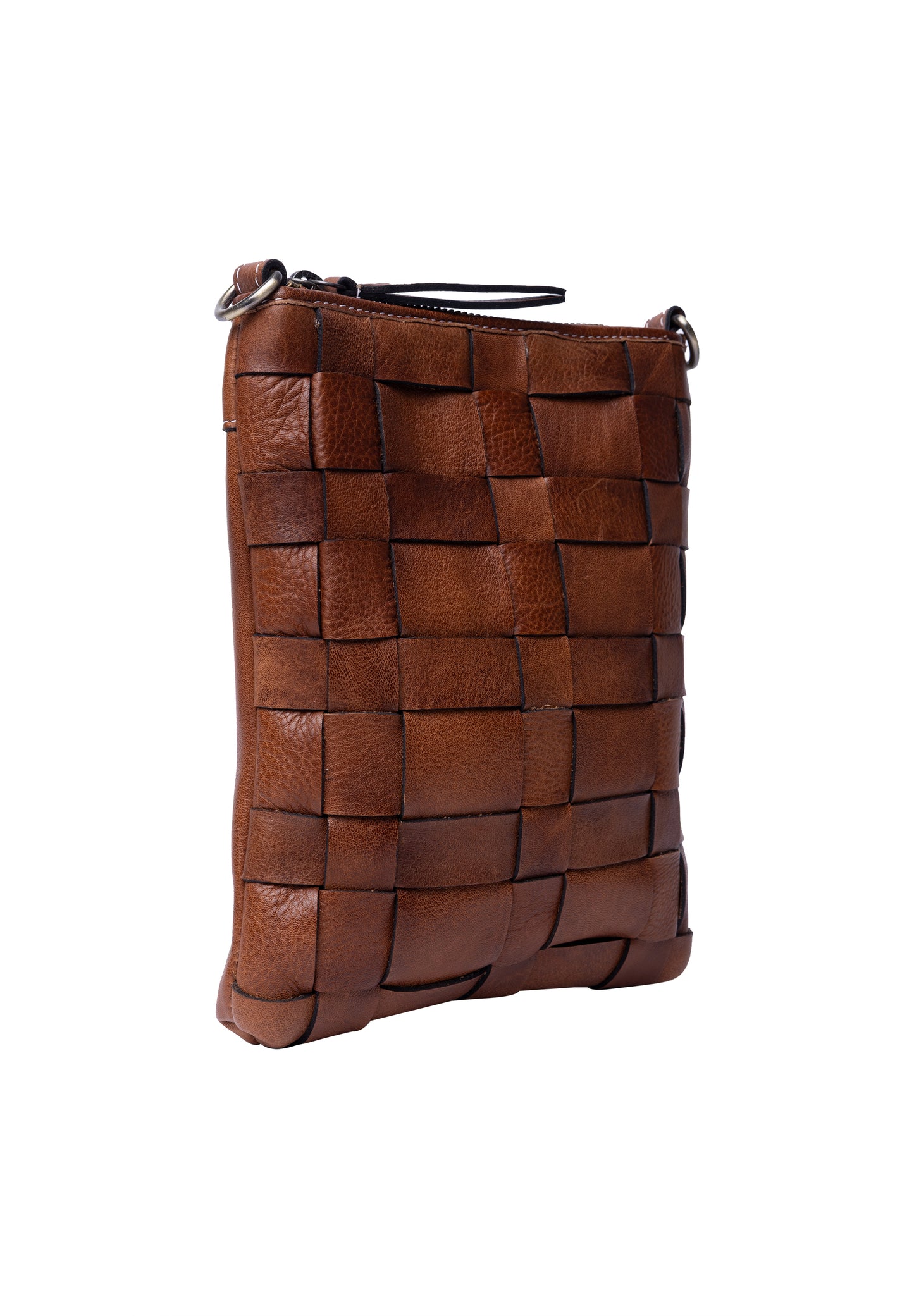 Noor leðurtaska lítil, walnut