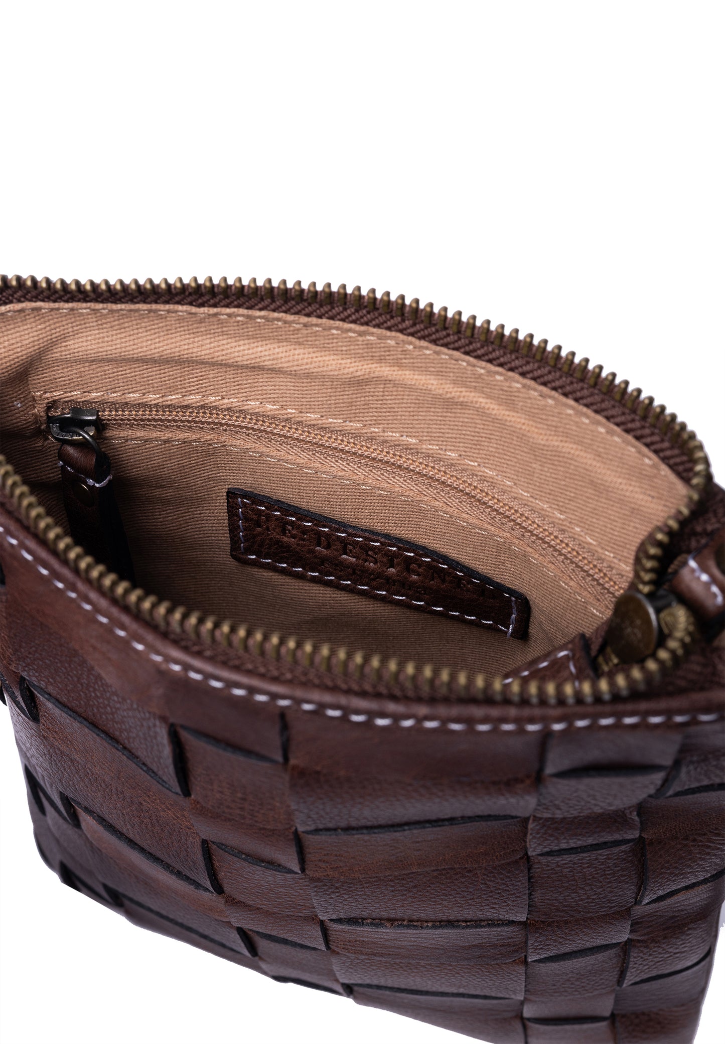 Noor leðurtaska lítil, woodsmoke