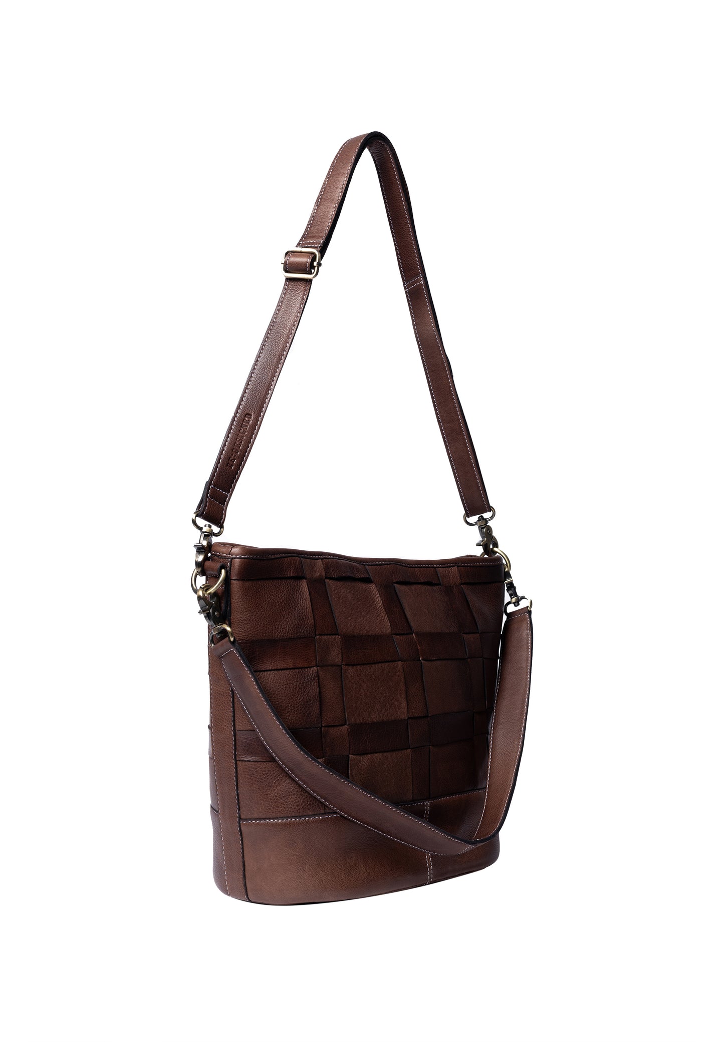 Noor leðutaska stór, woodsmoke